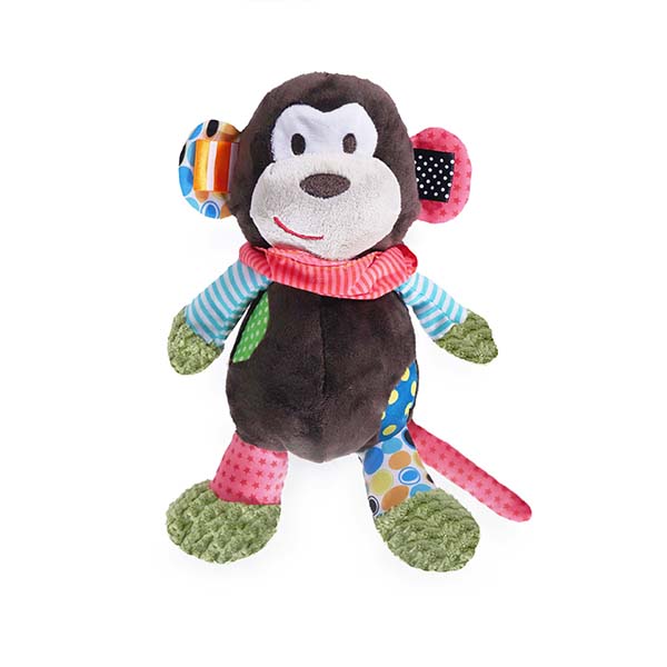 Rosewood Chubleez Mitchel Monkey Soft Squeaky Dog Toy