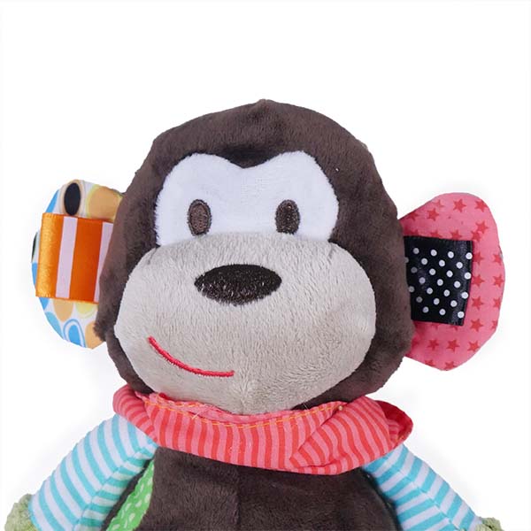 Rosewood Chubleez Mitchel Monkey Soft Squeaky Dog Toy