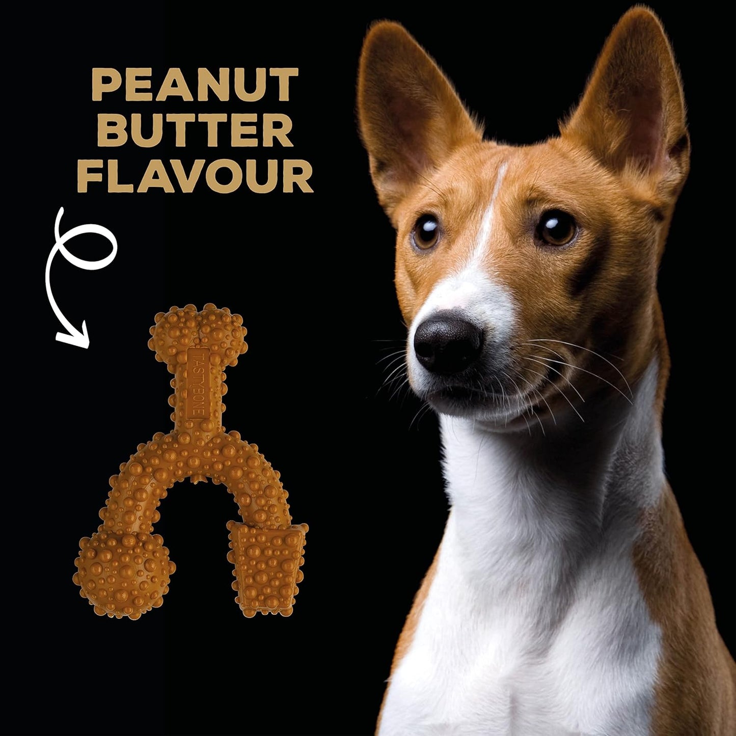 Tastybone Trio Bone Small Peanut Butter