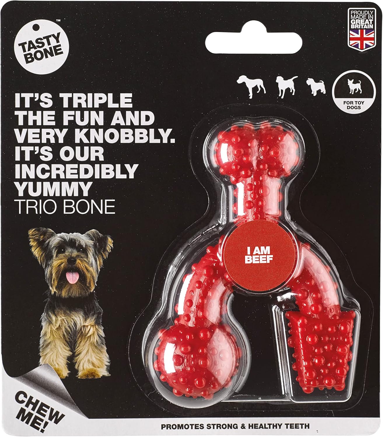 Tastybone Toy Trio Bone Beef