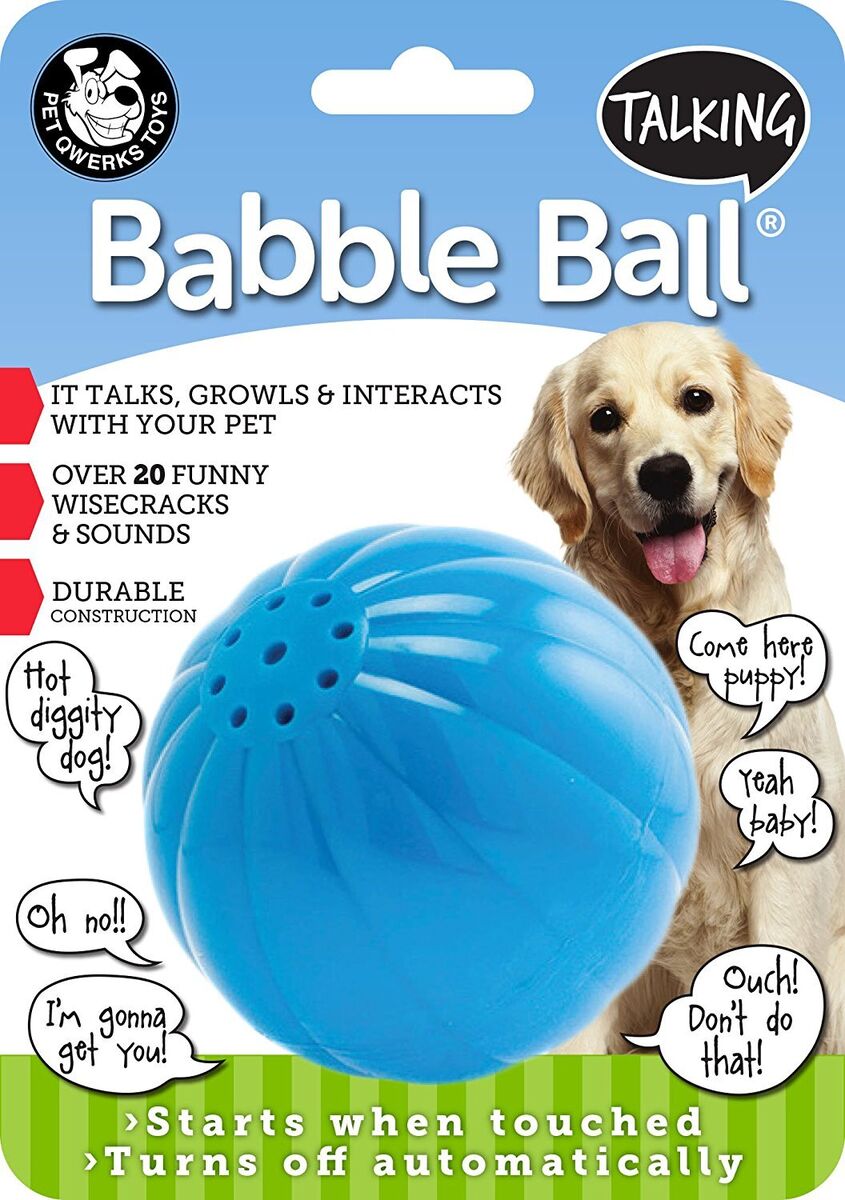 Large Talking Babble Ball Dog Toy