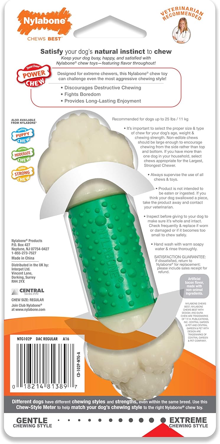 Nylabone Double Action Bacon Small