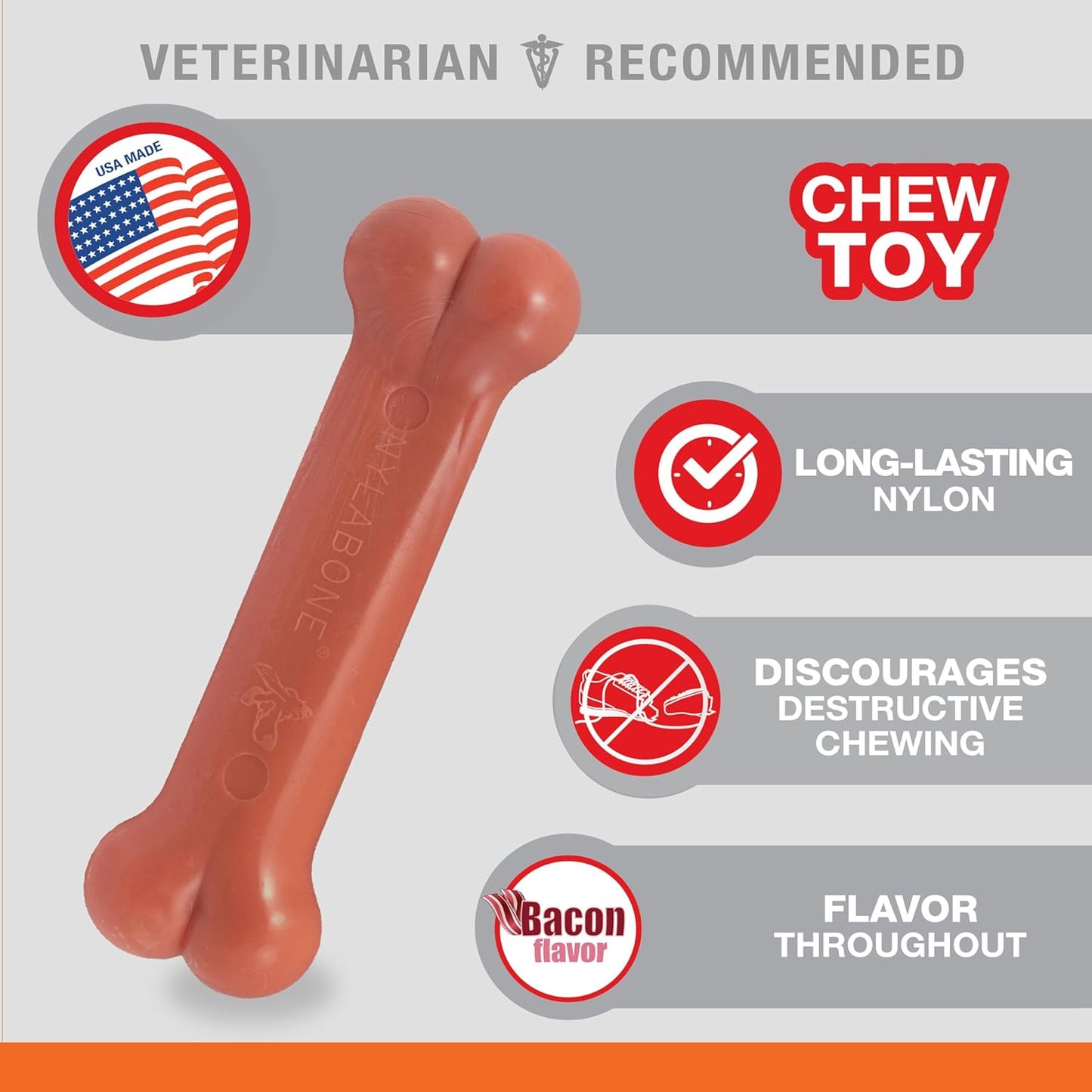 Nylabone Dura Chew Petite Bacon