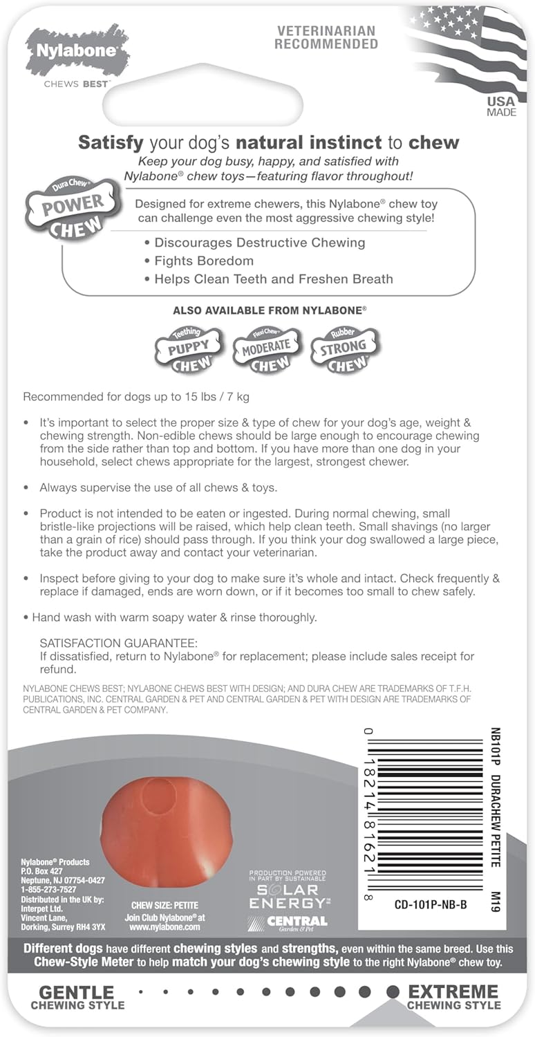Nylabone Dura Chew Petite Bacon