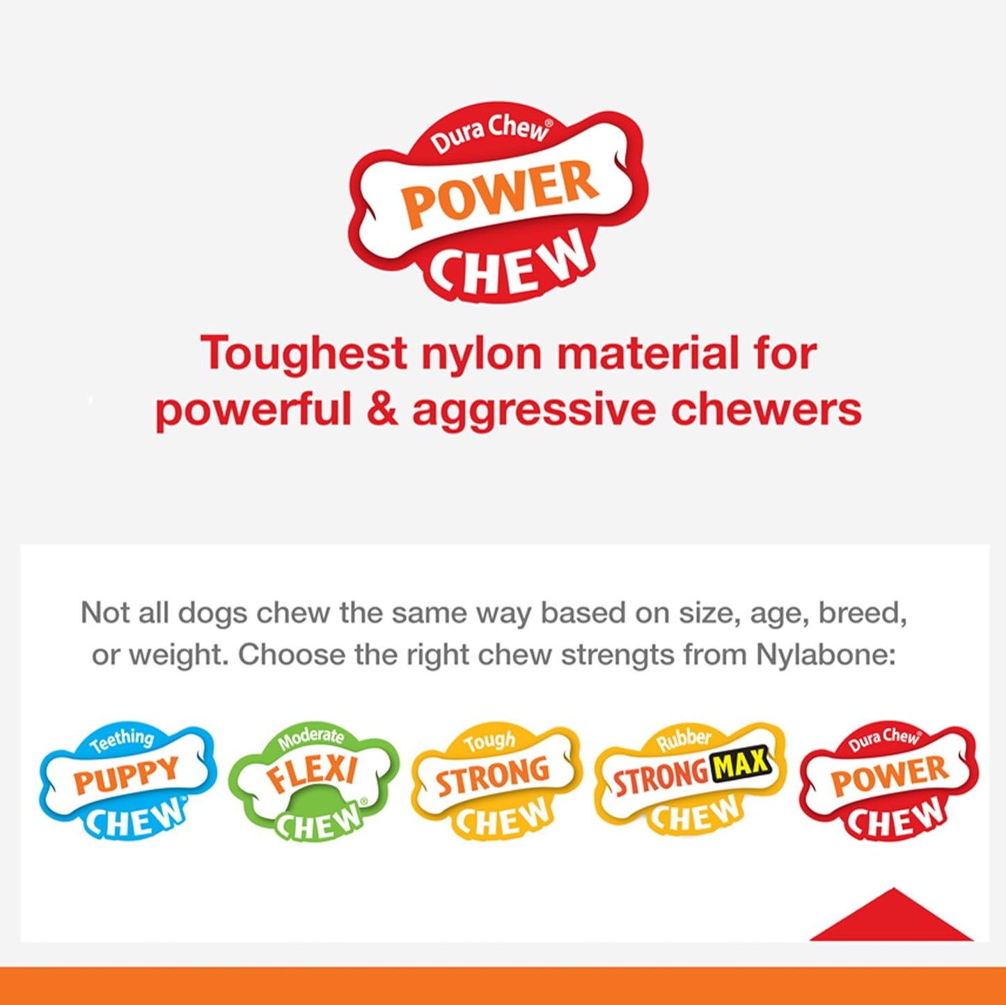 Nylabone Action Nubs Dura Chew Medium Bacon