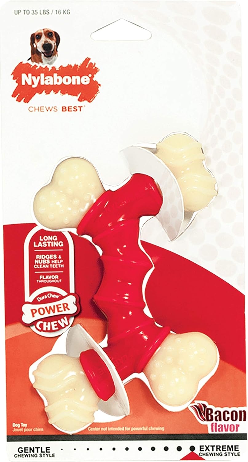 Nylabone Extreme Double Bone Bacon Medium