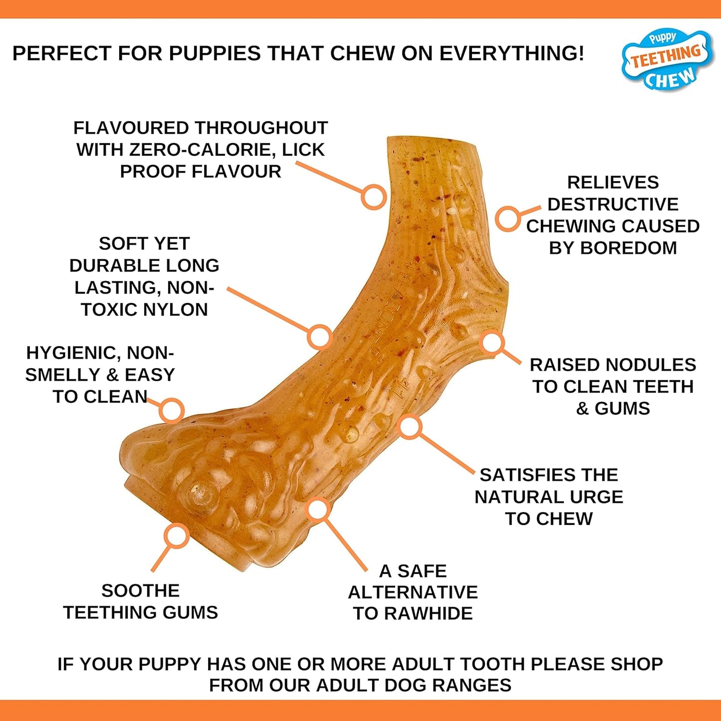 Nylabone Puppy Antler Chicken X Small