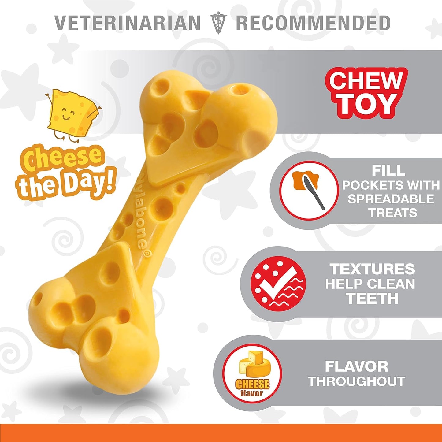 Nylabone Cheese Bone Medium