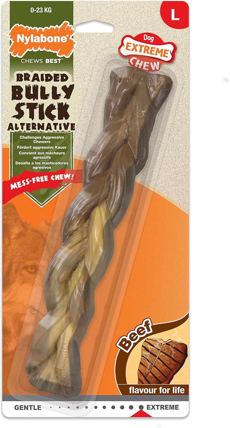 Nylabone Braided Bully Stick Large