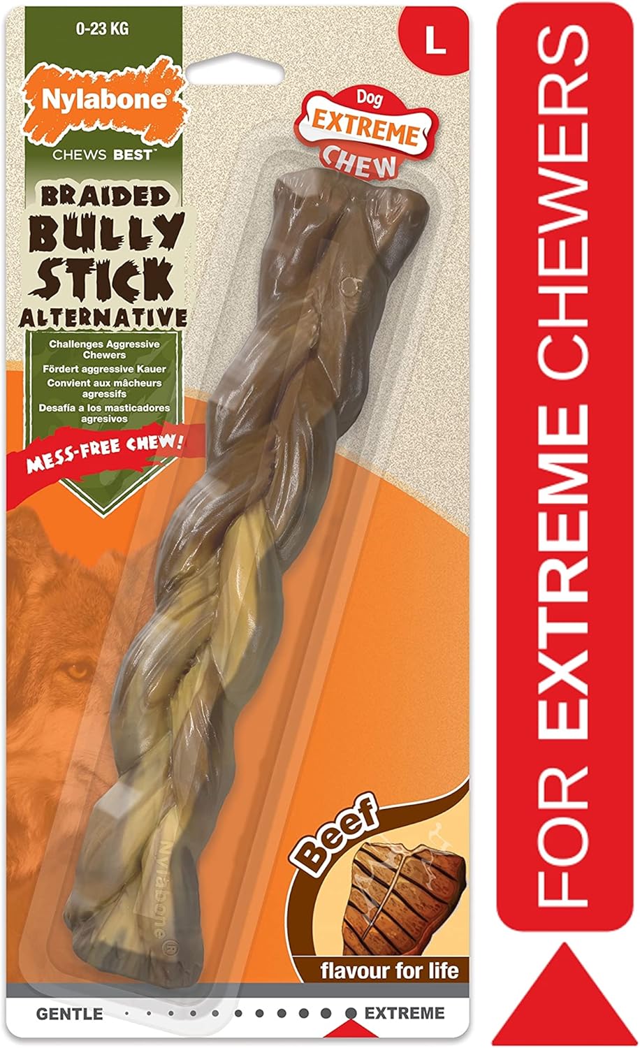 Nylabone Braided Bully Stick Large