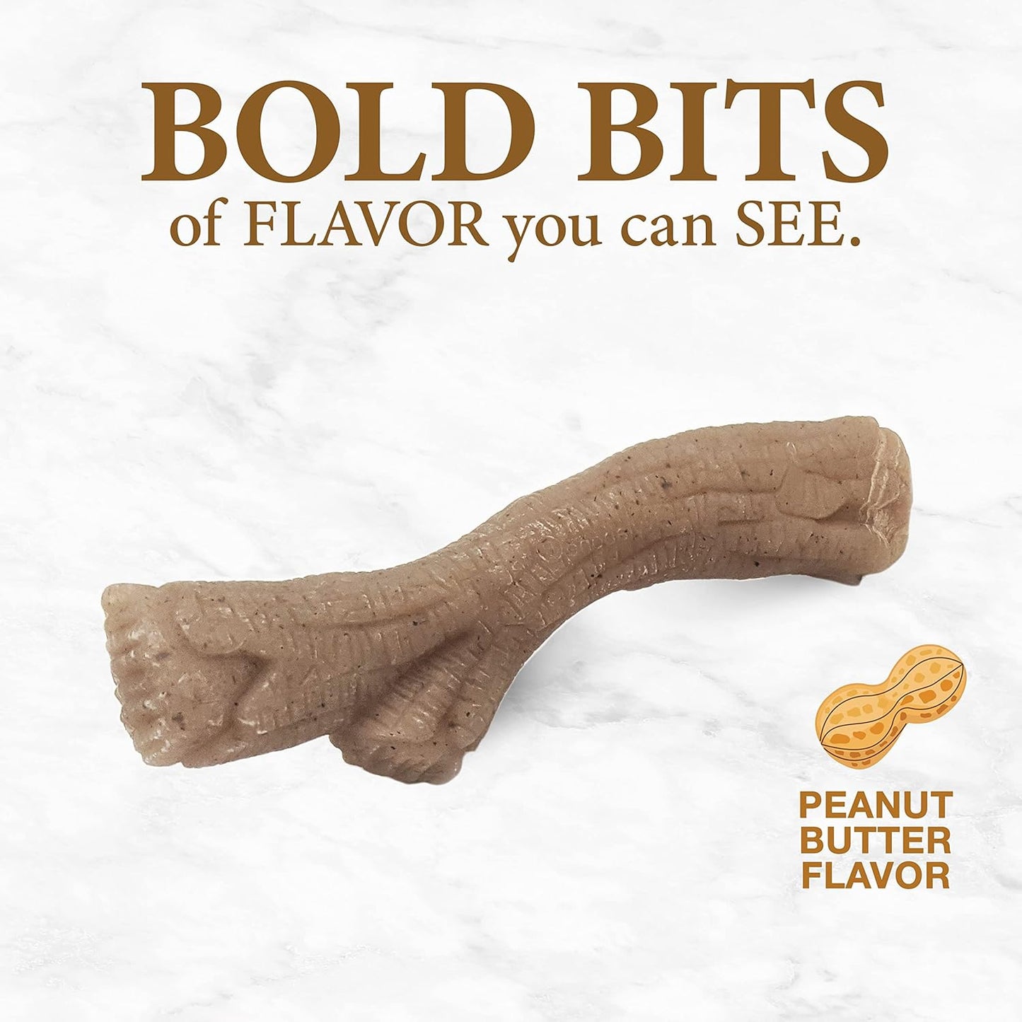Nylabone Gourmet Stick Medium Peanut Butter