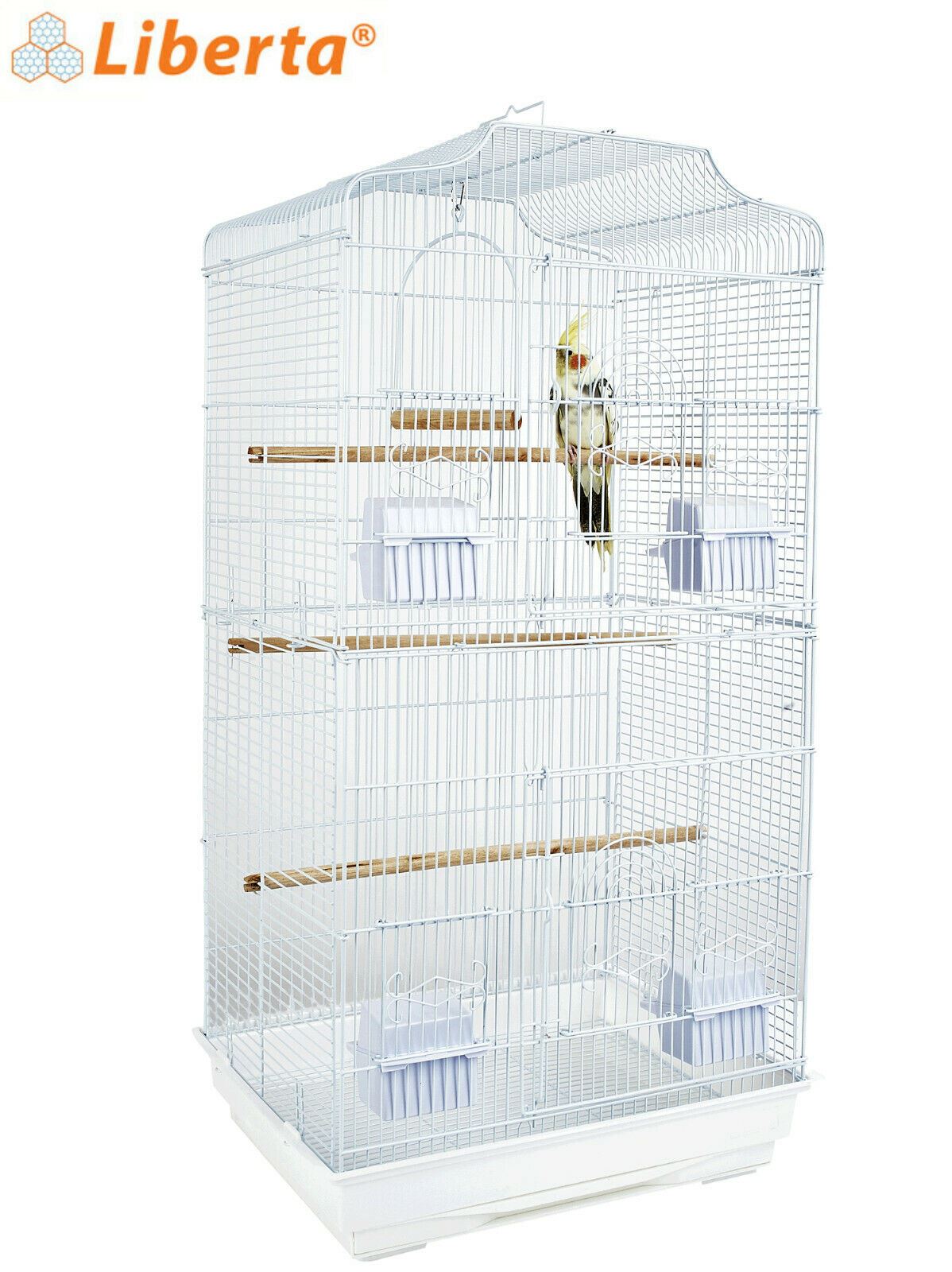 Rainforest Lotus Small Bird Cage White