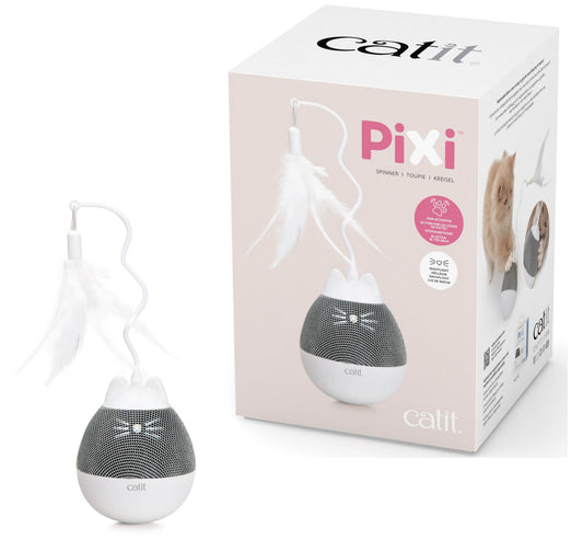 Catit Pixi Spinner White & Grey