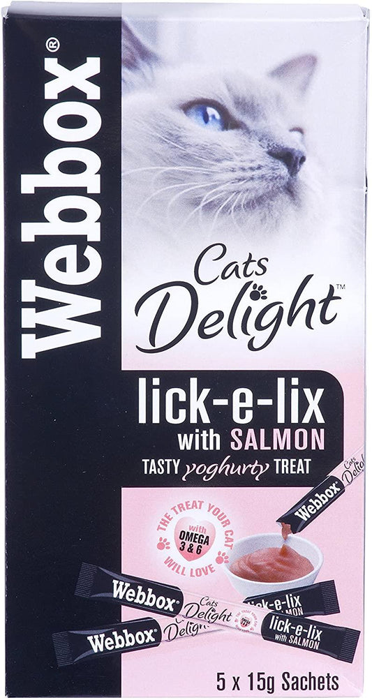 Webbox Lick E Lix Salmon 5 X 15g Sachets