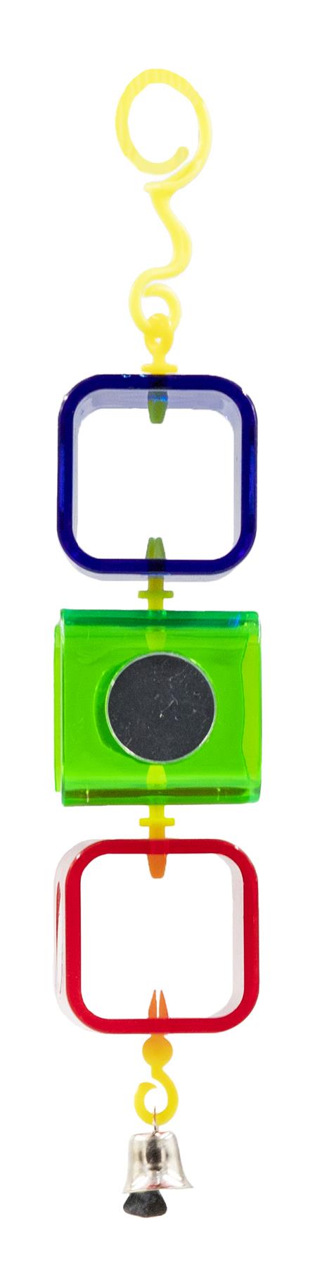 Beaks Plastic Bird Toy Box And Mirror