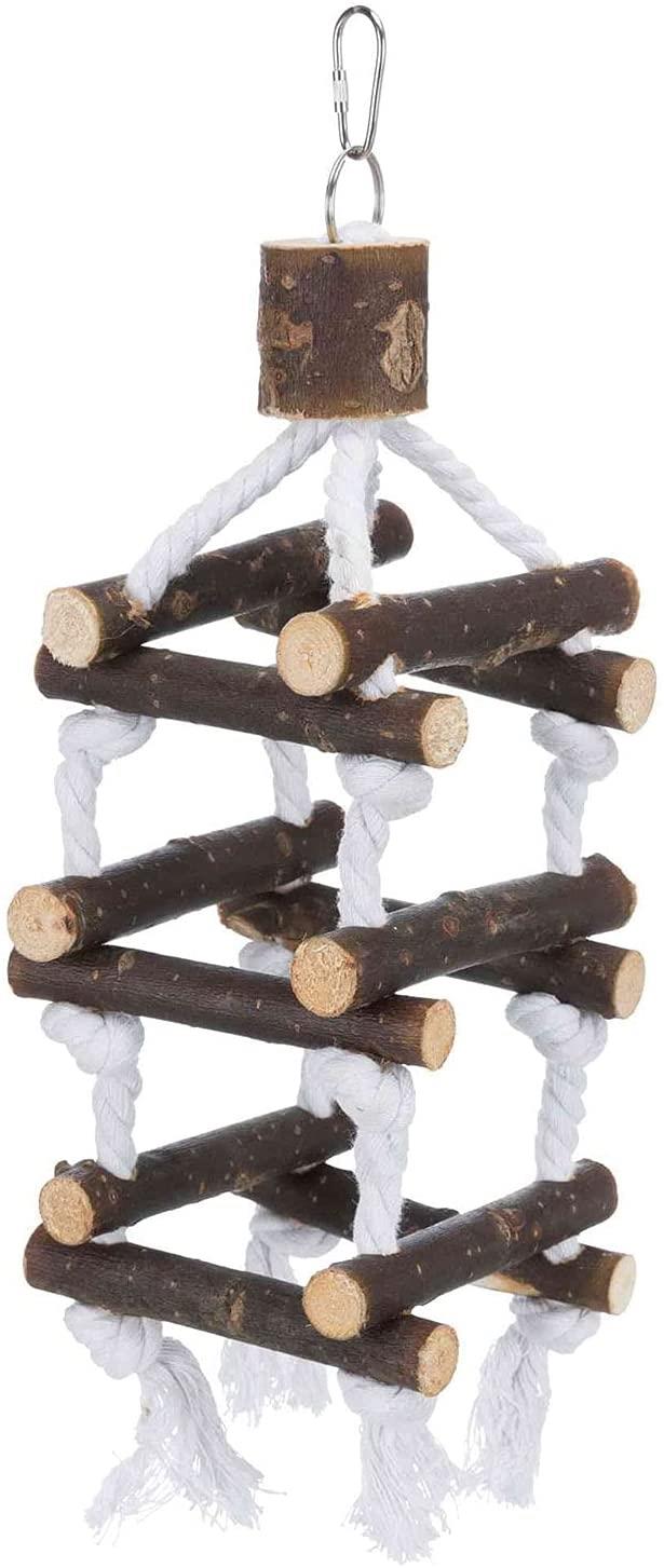 Trixie Natural Wood Rope Ladder Tower 34cm