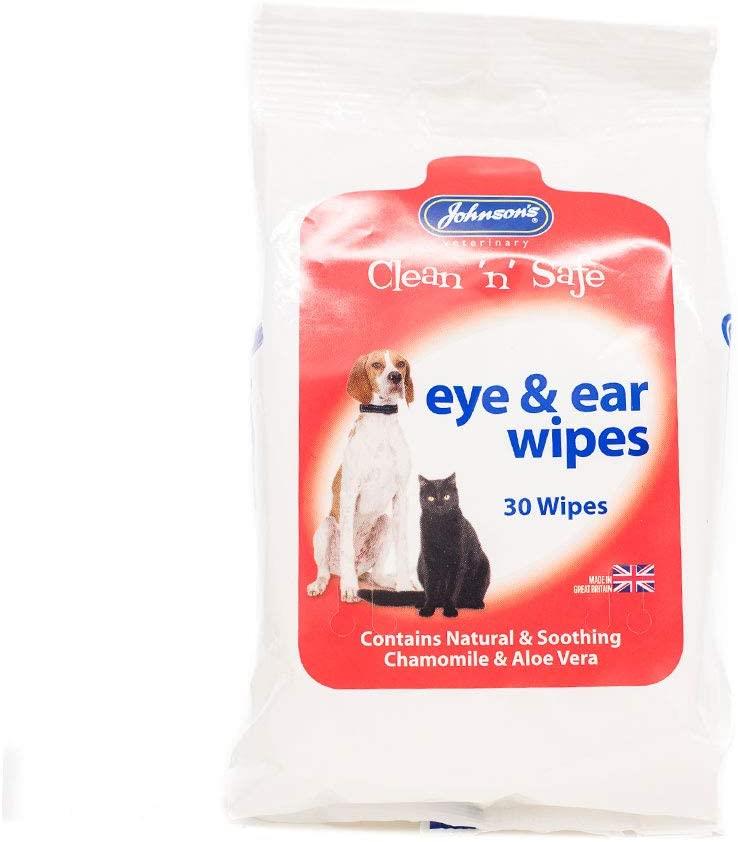 Johnson's Veterinary Eye & Ear Wipes 30 Pack