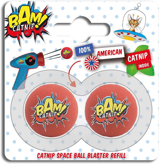 BAM! Catnip Pop Gun Refill Balls 2pcs