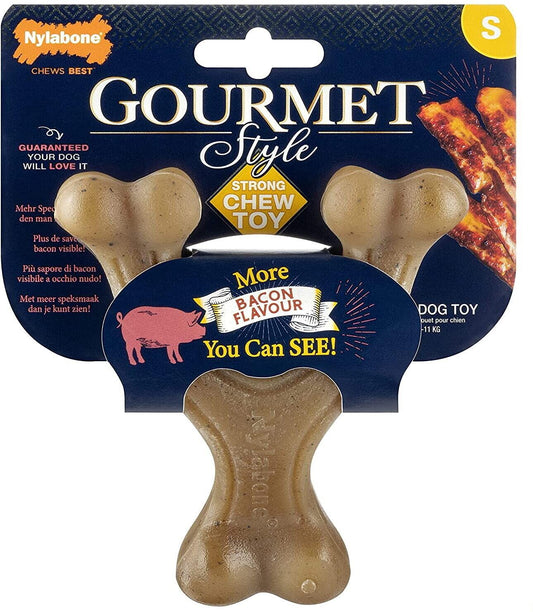 Nylabone Gourmet Style Wishbone Small - Bacon