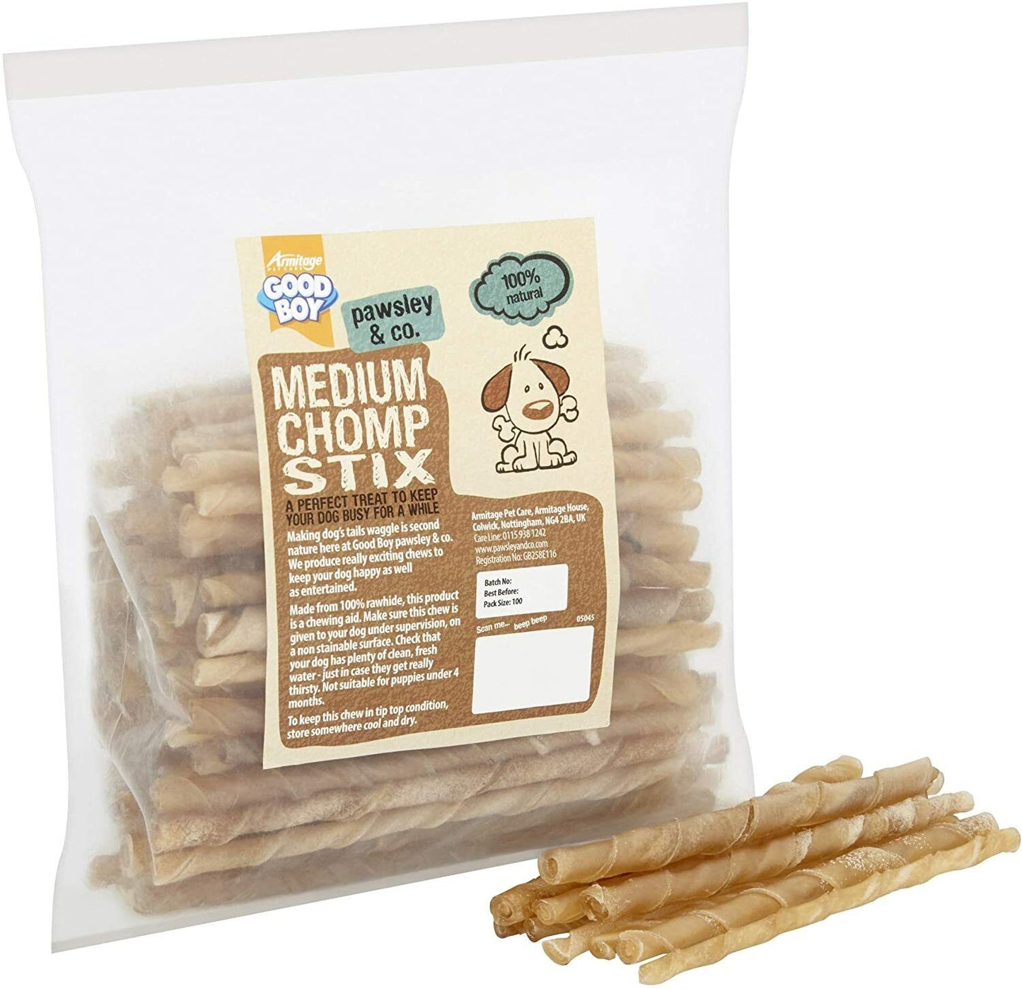 Good Boy Medium Chomp Stix 100pcs