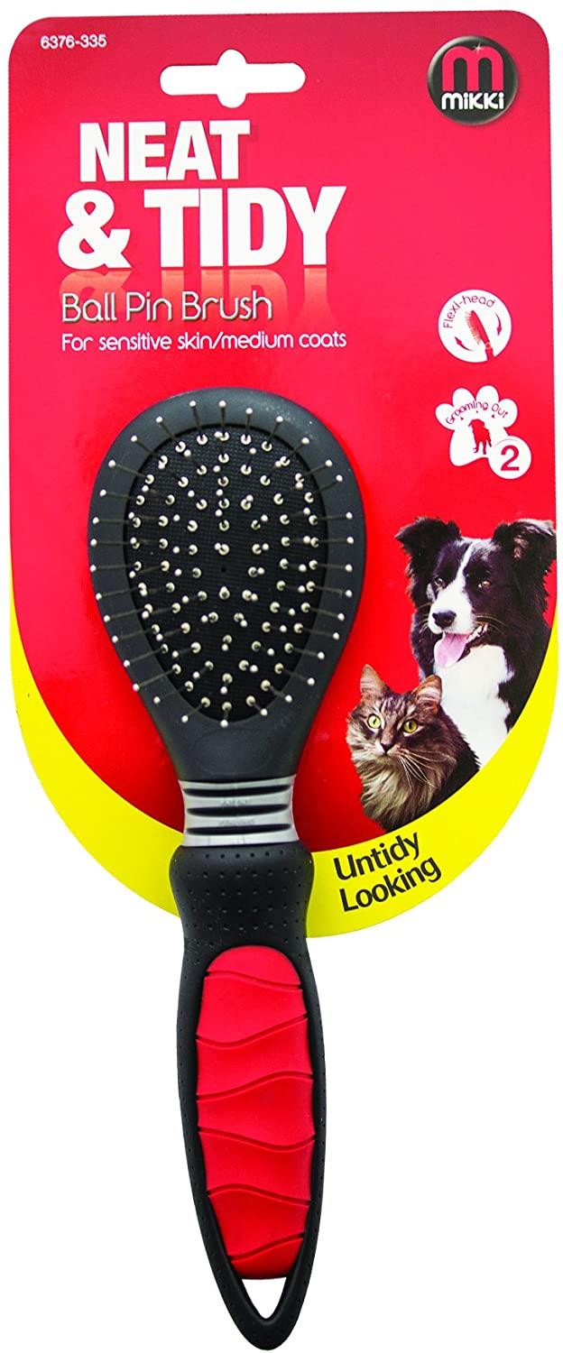 Mikki Ball Pin Brush Sensitive Skin Medium Coats