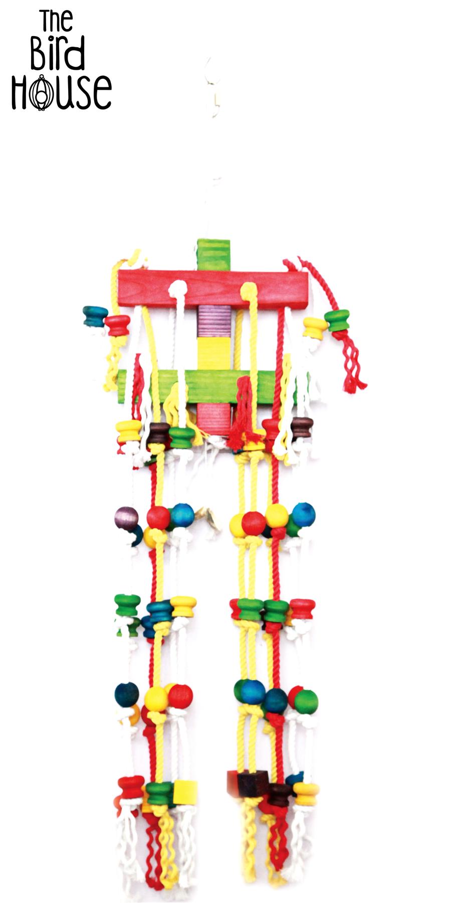 The Bird House Large Cascade Parrot Toy