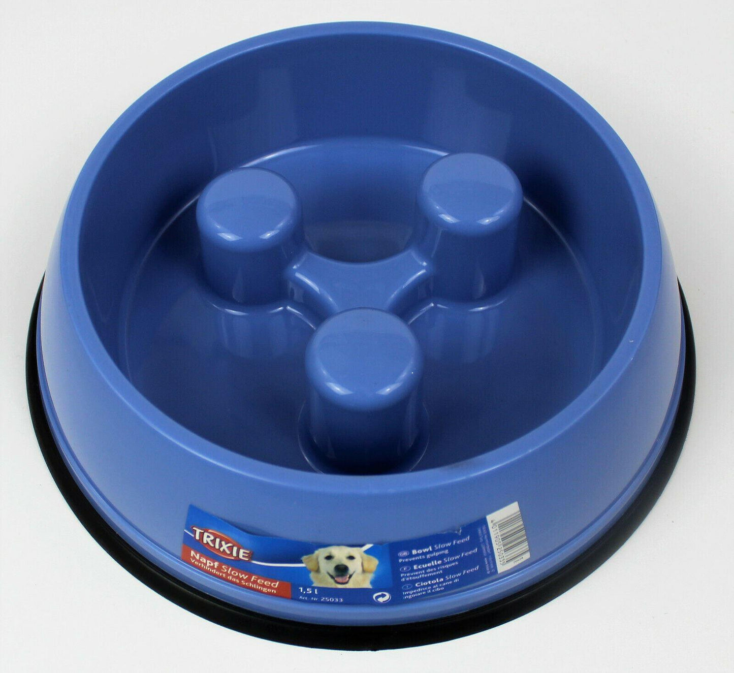 Trixie Slow Feed Dog Bowl 1.5ltr Assorted Colours