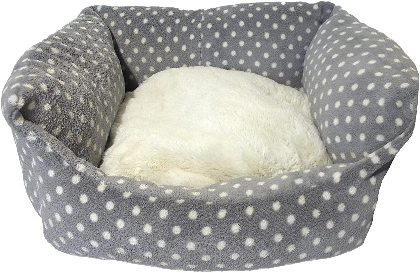 Rosewood 40 Winks Grey Cream Spot Bed