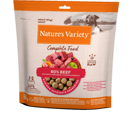 Natures Variety Freeze Dried Complete Food Beef Dinner 120g