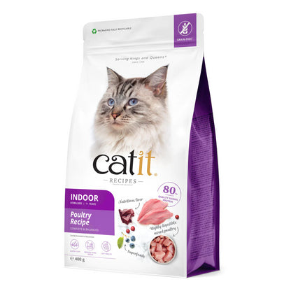 Catit Recipes Indoor Poultry Recipe Dry Food Complete 400g