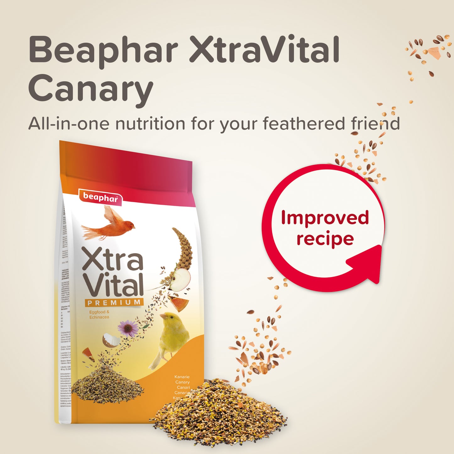 Beaphar Xtra Vital Canary Egg Food 500g