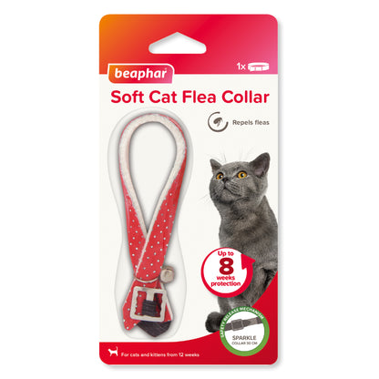 Beaphar Sparkle Velvet Cat Flea Collar Assorted Colours