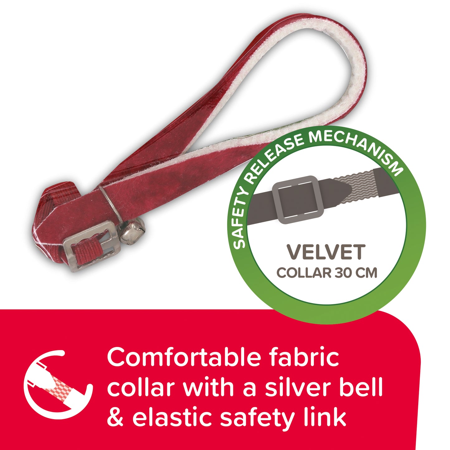 Beaphar Velvet Cat Flea Collar Assorted Colours