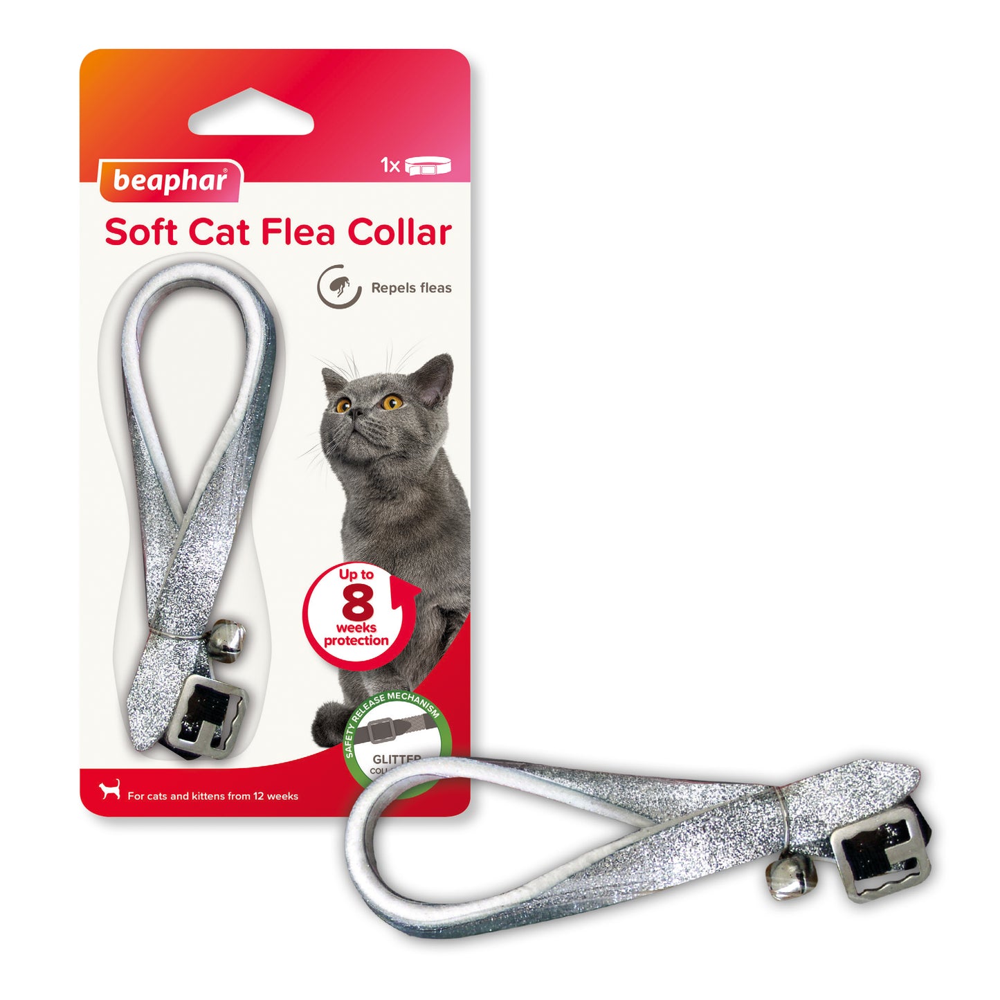 Beaphar Glitter Cat Flea Collar Assorted Colours