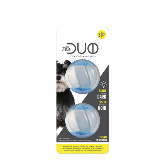 Zeus Duo Ball Glow In The Dark 2 Pack 5Cm