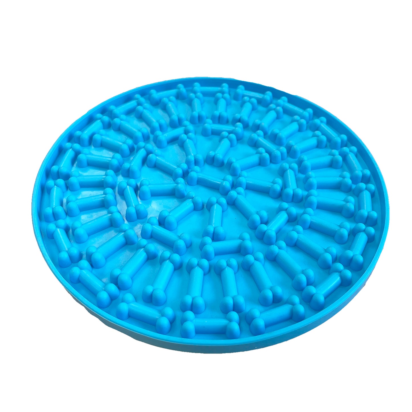 Pet Platter Pet Lick Mat Blue Circle