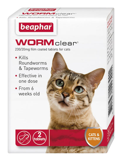 Beaphar Wormclear Cat Tablets 2 Tablets