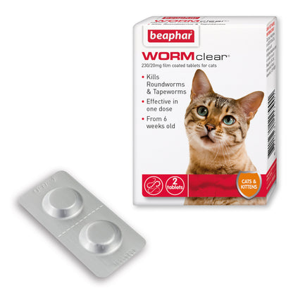 Beaphar Wormclear Cat Tablets 2 Tablets