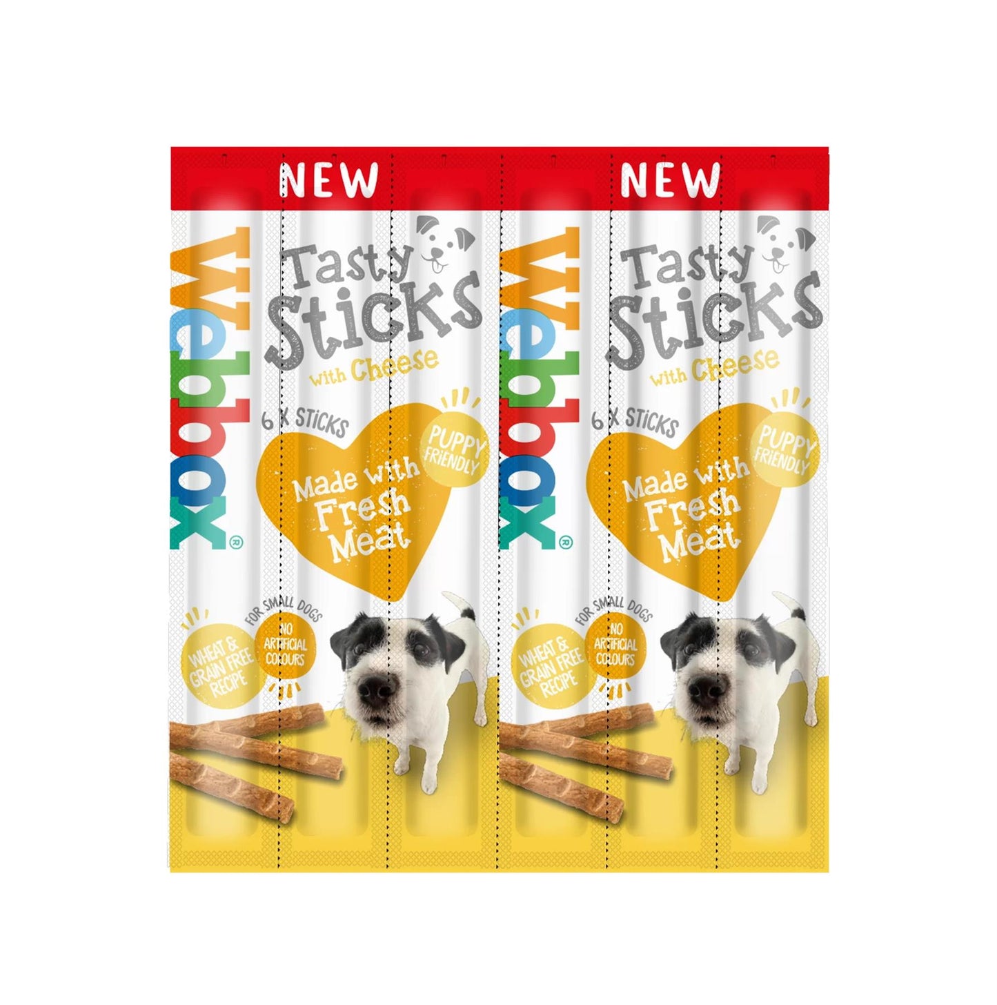 Webbox Small Dogs Delight Tasty Sticks Cheese Flavour 6 Pcs