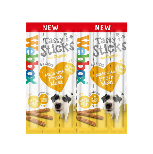 Webbox Small Dogs Delight Tasty Sticks Cheese Flavour 6 Pcs