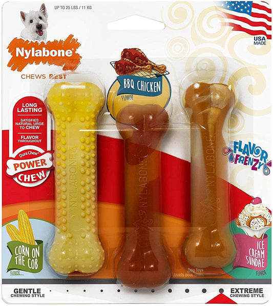 Nylabone Triple Pack Frenzy Summer Bbq