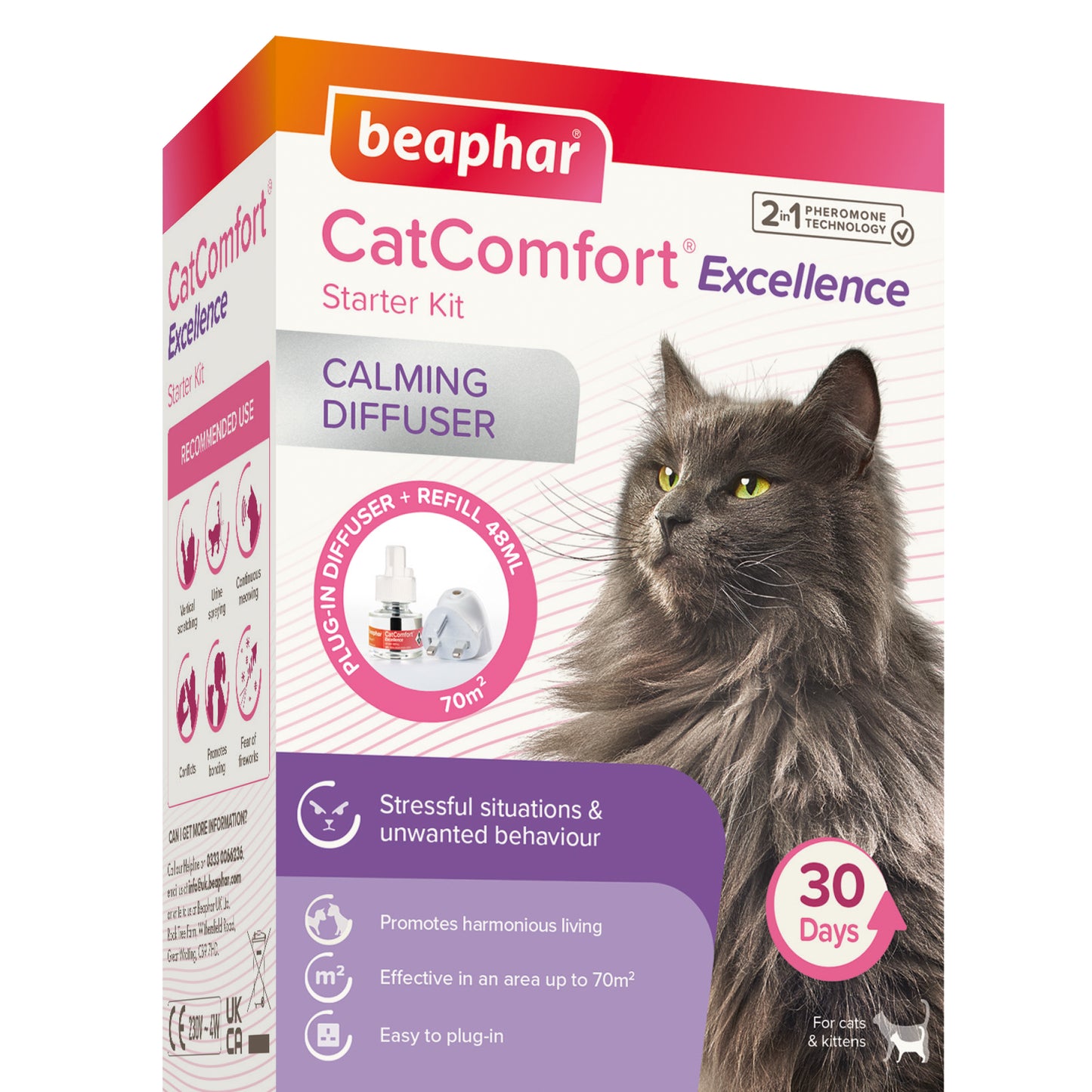 Beaphar Cat Comfort Excellence Plug In Diffuser & 48ml Comfort Refill