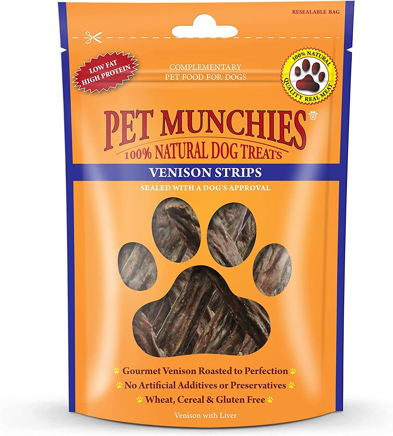 Pet Munchies Venison Strips 75g