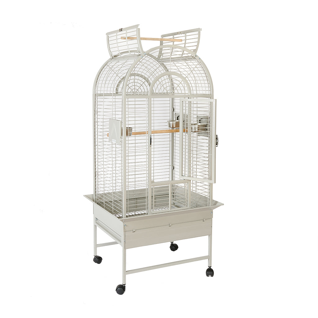 Rainforest Ecuador Large Bird Cage Stone White