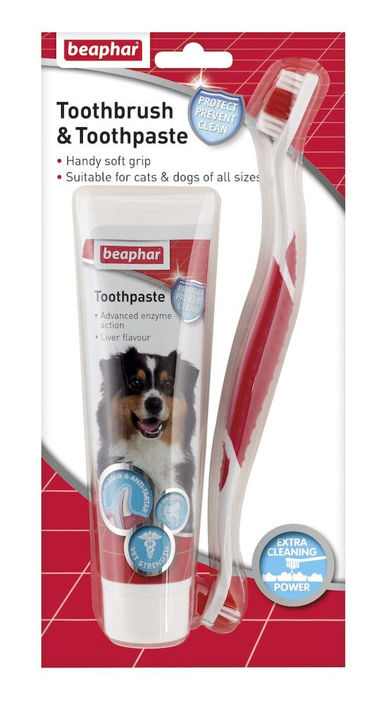 Beaphar Dog & Cat Toothbrush & Toothpaste Kit