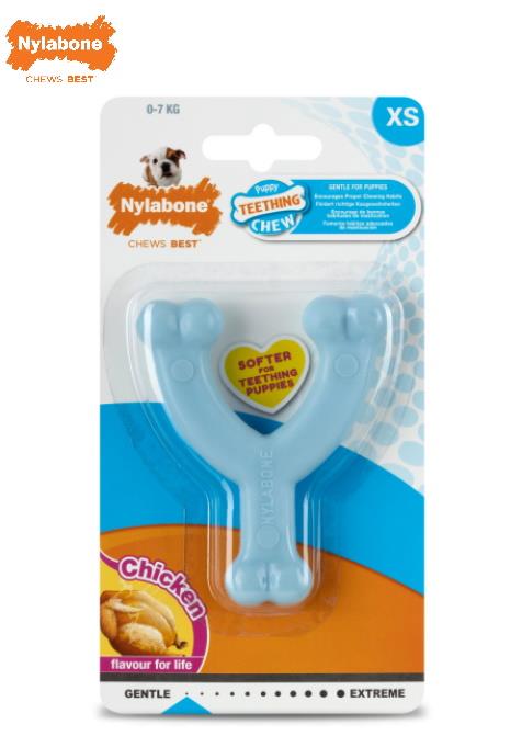 Nylabone Puppy Wishbone Blue X Small