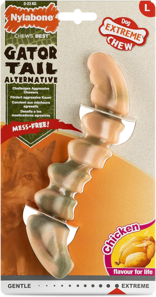 Nylabone Extreme Chew Gator Tail Chicken Large