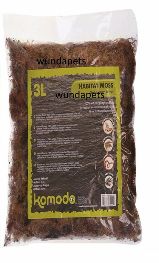 Komodo Sphagnum Moss 3ltr