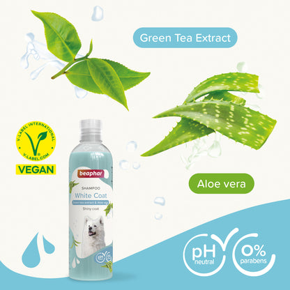 Beaphar White Coat Vegan Dog Shampoo 250ML