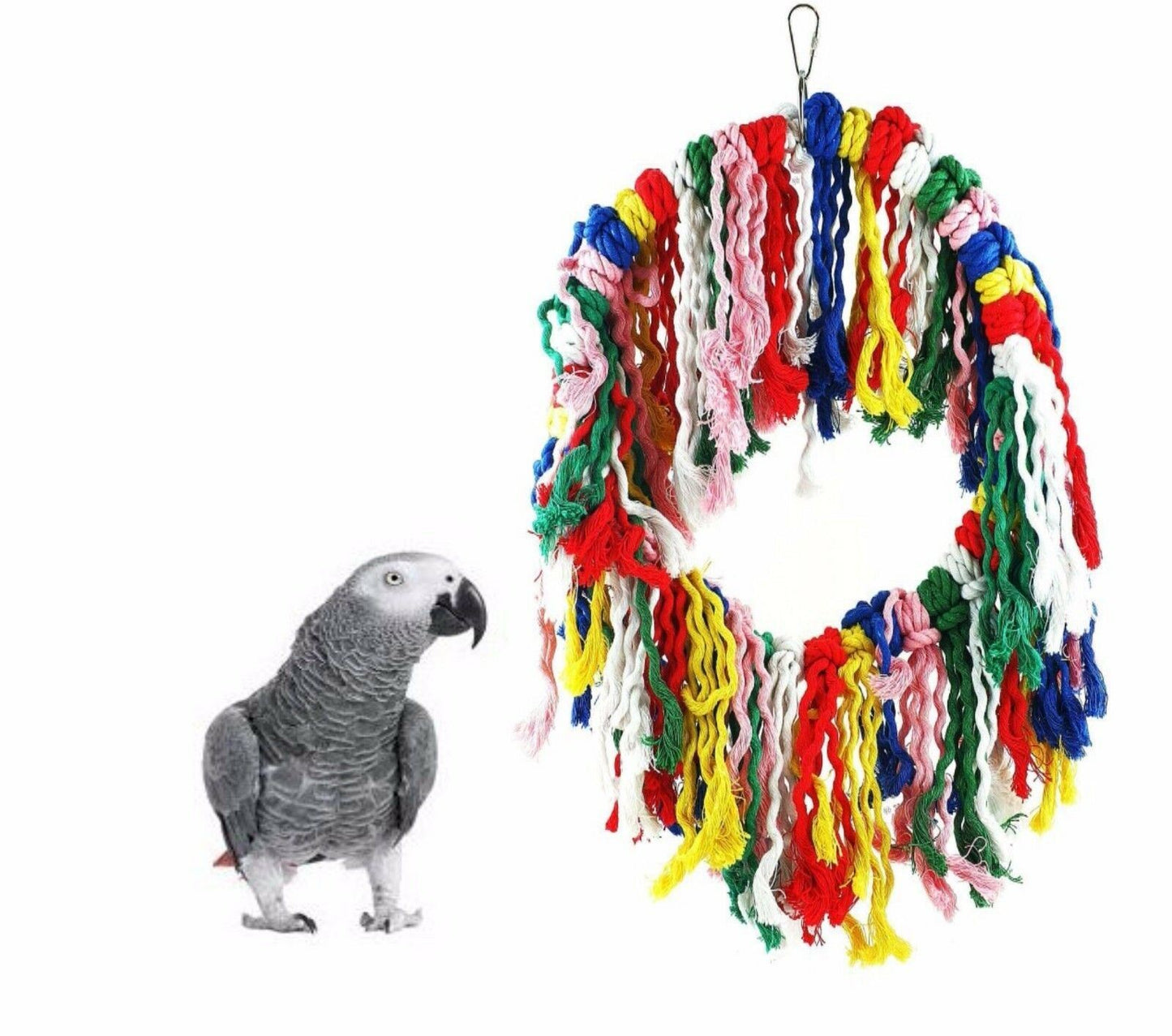 Liberta Funky Cotton Ring Parrot Toy